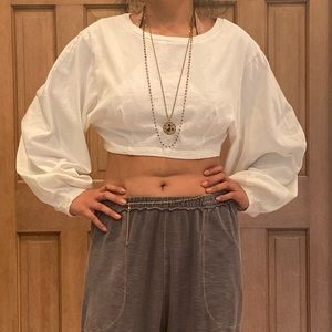Urban Outfitters Sweaters - Urban outfitters crop cream sweater Urban Outfitters Sweaters - Urban outfitters crop cream sweater